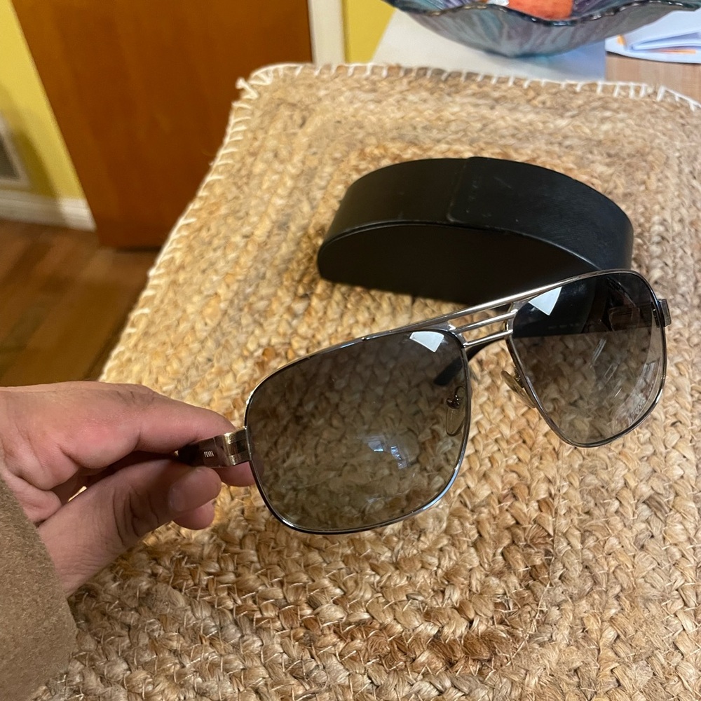 PRADA silver sunglasses